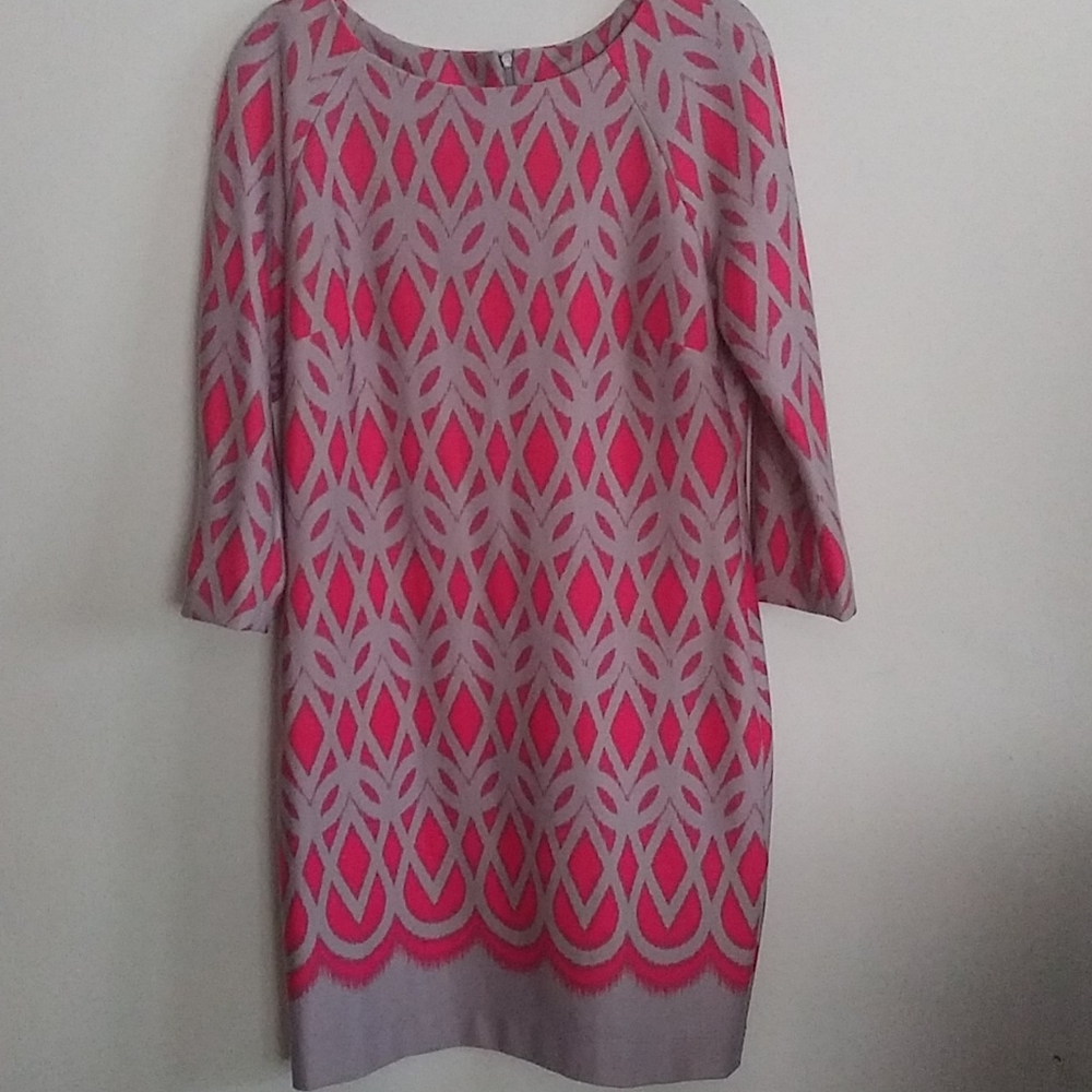 JUST...TAYLOR * 3/4 SLEEVE DRESS